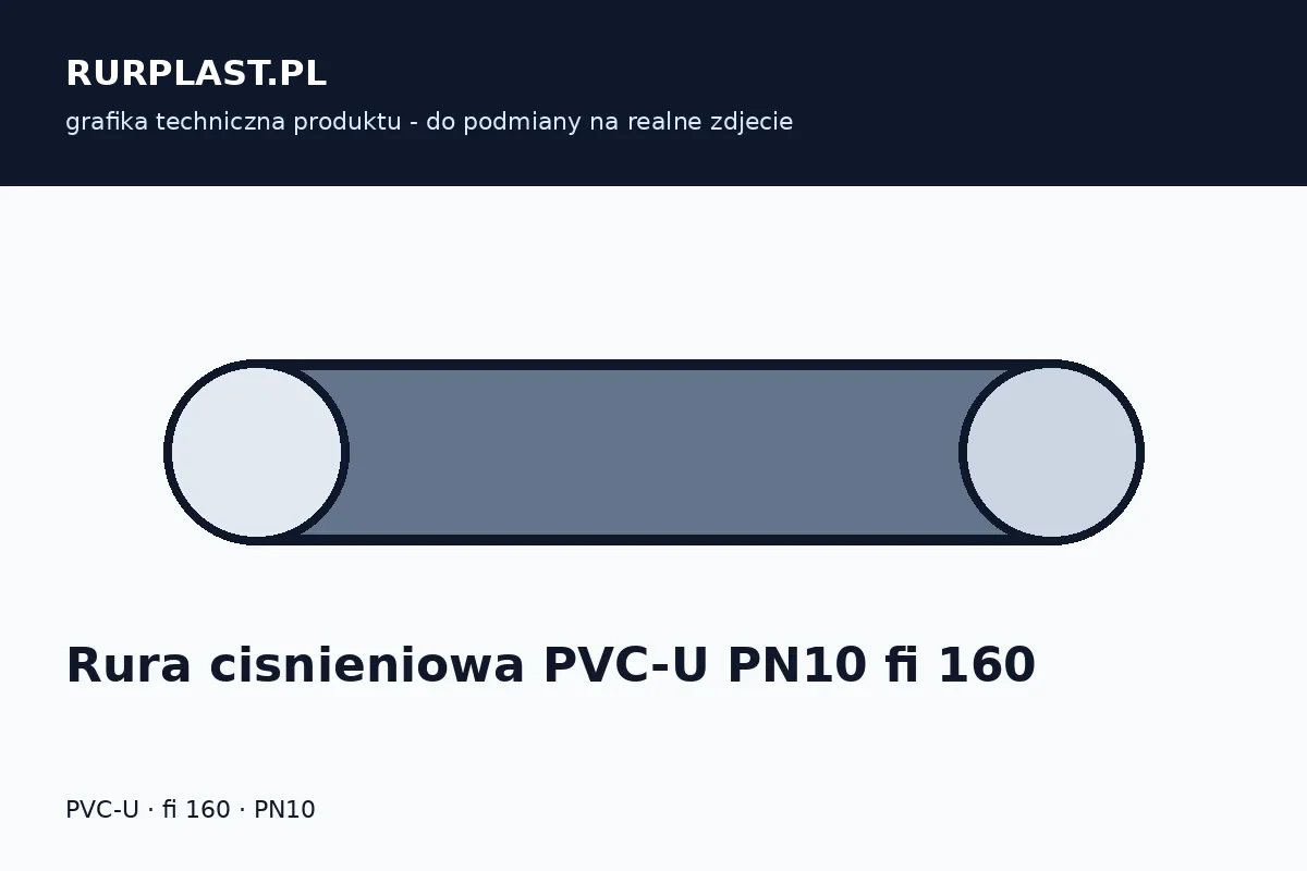 Rura ciśnieniowa PVC-U PN10 fi 160
