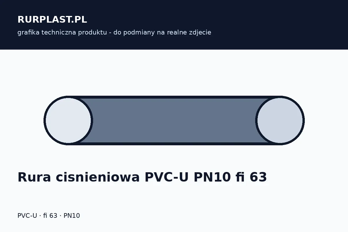 Rura ciśnieniowa PVC-U PN10 fi 63