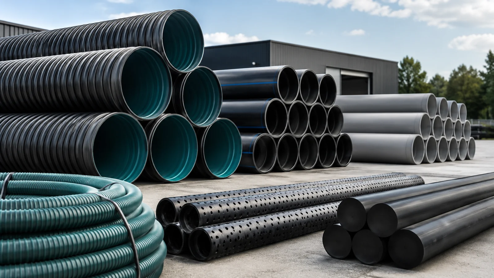 Oferta Rurplast: rury przepustowe, ciśnieniowe, kanalizacyjne, drenarskie i kształtki